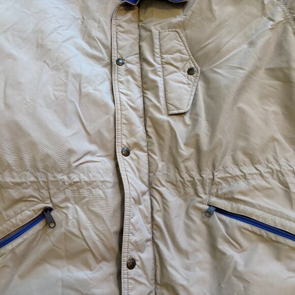 North Face Insulated Nylon Winter Coat Men's Size XL Gray & Blue - Picture 8 of 8